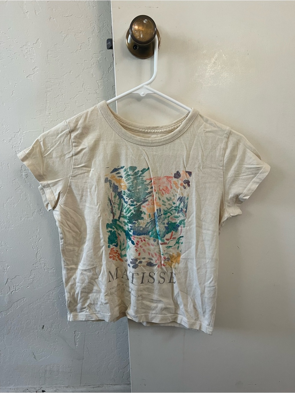 Hollister Cream Logo Cotton Tee